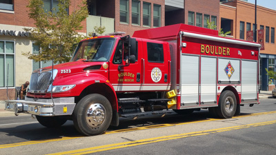 Boulder CO Fire Department haz mat unit fire trucks fire apparatus Larry Shapiro photographer shapirophotography.net Pierce Contender fire truck